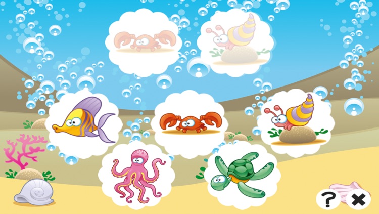 Animal-s Underwater Memo For Kids: Fun Education-al Kids Game screenshot-3