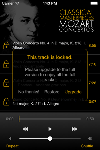 Mozart: Concertos screenshot 3