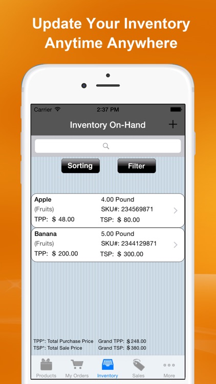 Goods Order Inventory by MetaOption LLC