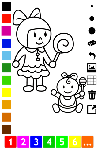 A Family Coloring Book for Children: Learn to Draw and Color Grand-parents and kids screenshot 3
