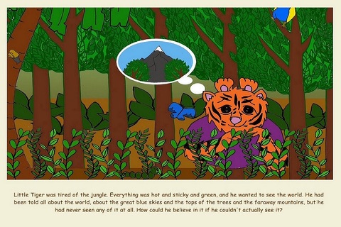 Little Tiger Sees The World - An interactive eBook in English for children screenshot 2