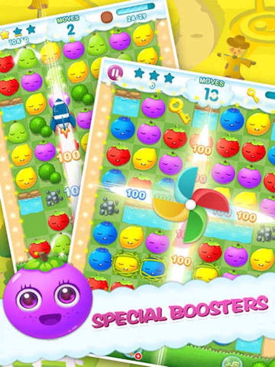 Fruit Blast - line-drawing puzzle game