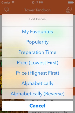 Entrée: The interactive menu app screenshot 4