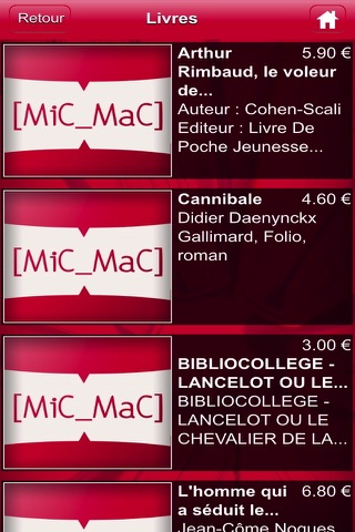 Librairie Mic Mac screenshot 2