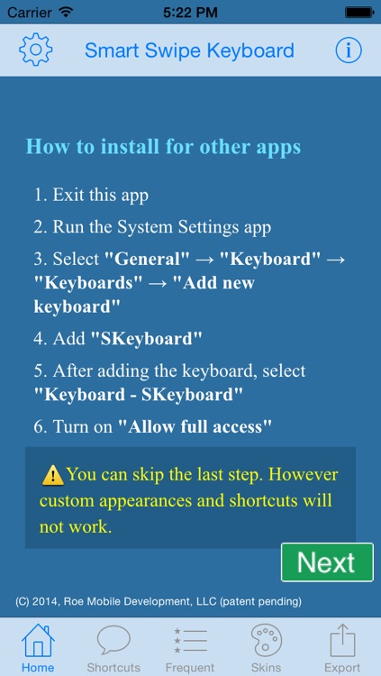 Smart Swipe Keyboard Pro for iOS8 screenshot-3