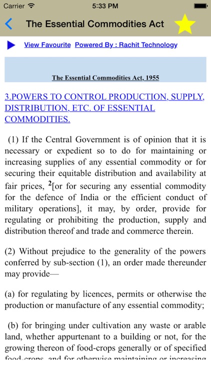 The Essential Commodities Act