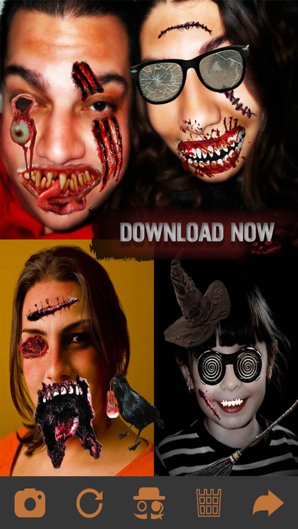 Scary Paranormal Face Changer - Halloween Prank Sticker Maker