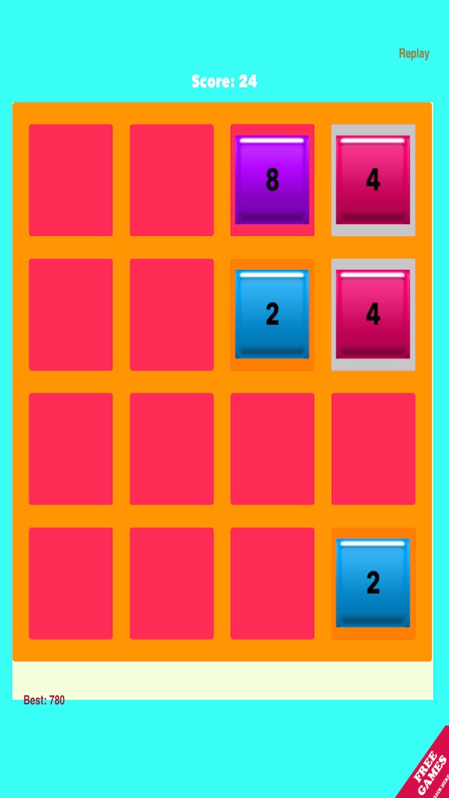 2048 Glow - Impossible Number Game 1.0 IOS -