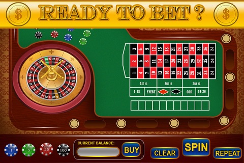 Athletic Spartan Las Vegas Style Free Roulette - Bet, Spin and Win! screenshot 2