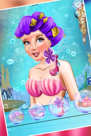 mermaid princess makeover - girls games screenshot 3