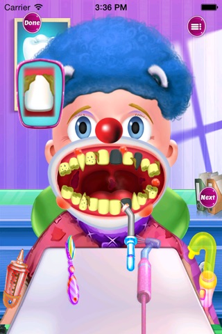 Clown Dentist Dental games screenshot 3