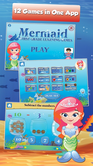 How to cancel & delete Mermaid Princess Grade 1 Games from iphone & ipad 1