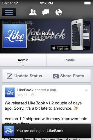 LikeBook - for Facebook with Myanmar Keyboard screenshot 2