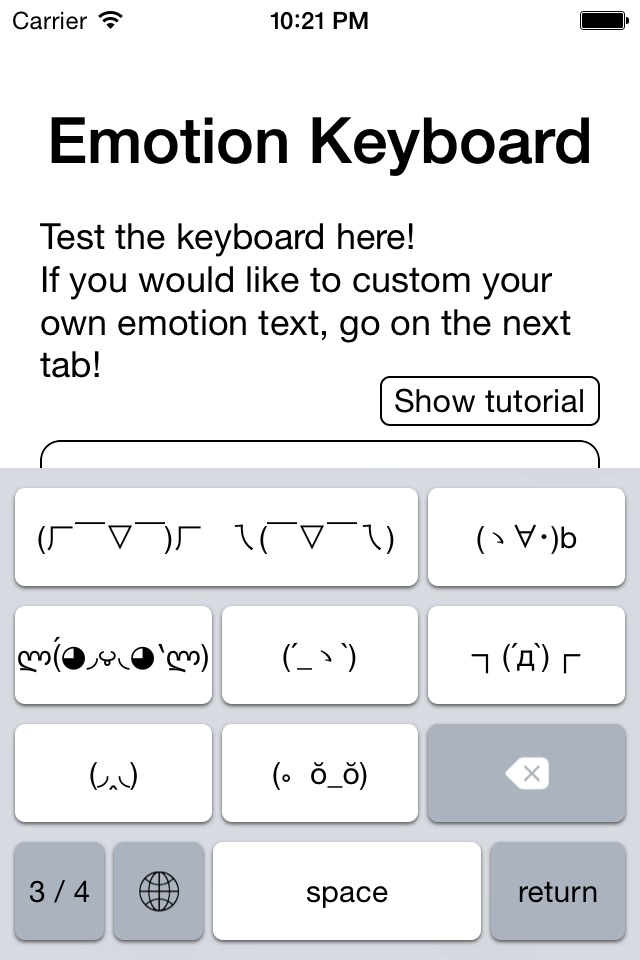 Emotion Keyboard for iOS8 - Free screenshot 3