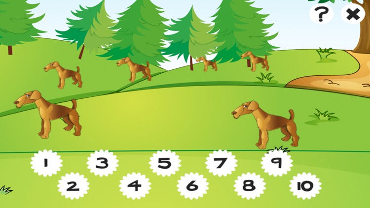 123 Count-ing Number-s Kids Game-s: Free Play-ing & Brain Training With Dogs