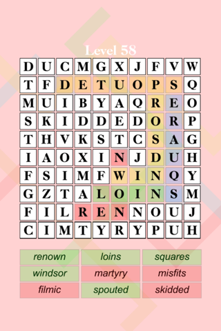 Brain Blocks - Super Word Search screenshot 3