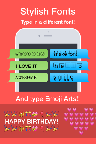 Typeable - Quick Keypads, Stylish Fonts, Emoji Arts, Color Keys, Custom Keyboard for iOS 8 screenshot 3