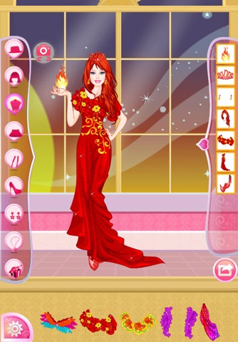 Mafa Fire Princess Dress Up screenshot 4