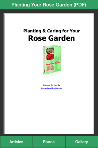 Rose Garden Guide - A Guide To Planting Your Own Rose Garden Successfully! screenshot 3