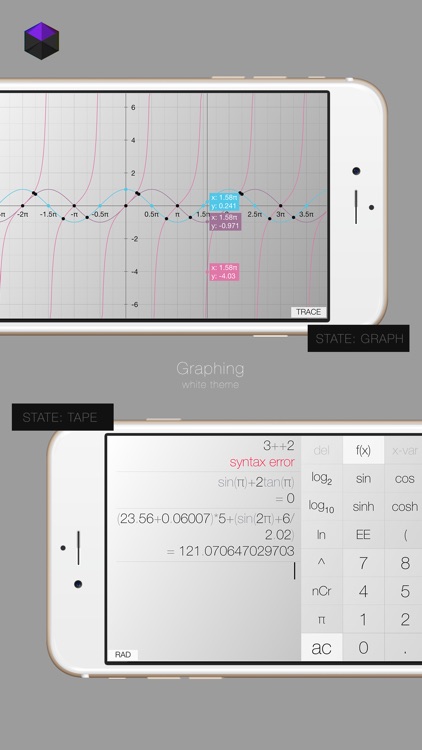 Calculator³: 3-in-1 Scientific, Graphing and Programmer Calculator