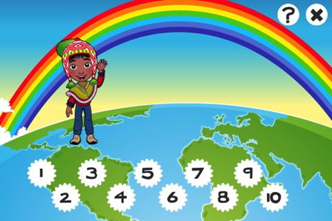 123 Count-ing & Learn-ing Number-s To Ten Kid-s Game-s with Children of the World screenshot 4