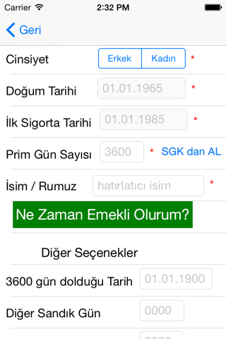 Ne Zaman Emekli Olurum? screenshot 2