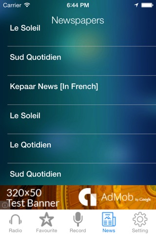 Senegal Radio Recorder Newspaper screenshot 4