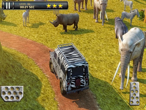 【图】3D Safari Parking Free – Realistic Lion, Rhino, Elephant, and Zebra Adventure Simulator Games(截图3)