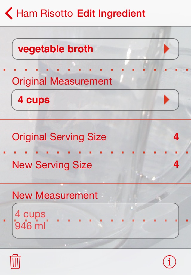 Serving Sizer Recipe Manager screenshot 3