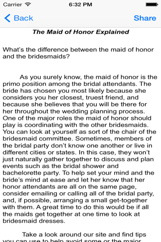 Maid of Honor Pro Guide screenshot 3