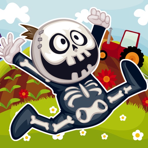 Zombie boy jump farm icon