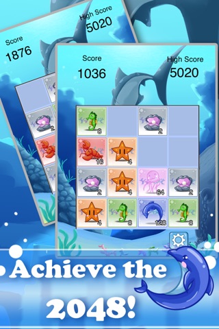 2048 Shark Attack PRO screenshot 3