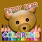 Coloring Kids Game for Teddy Bear