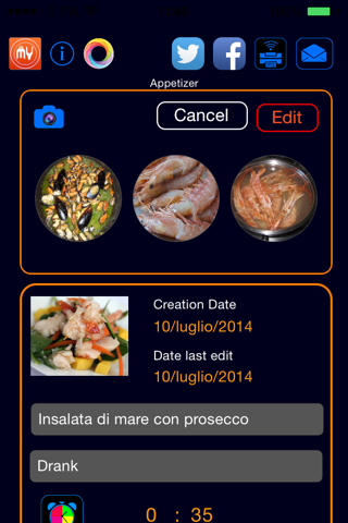 MyDishes screenshot 2