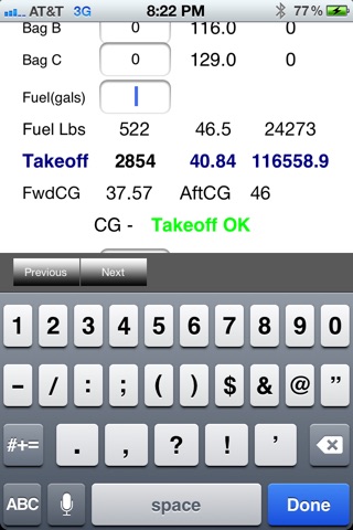 Skylane C182Q and C182T Weight and Balance Calculator screenshot 4