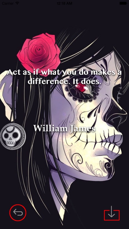 Skull Art Theme HD Wallpaper and Best Inspirational Quotes Backgrounds Creator screenshot-4