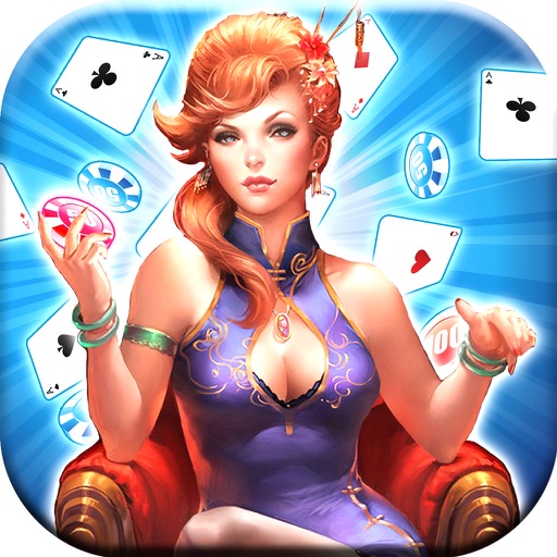 A Texas Holdem Flush Poker - Aces & Faces icon