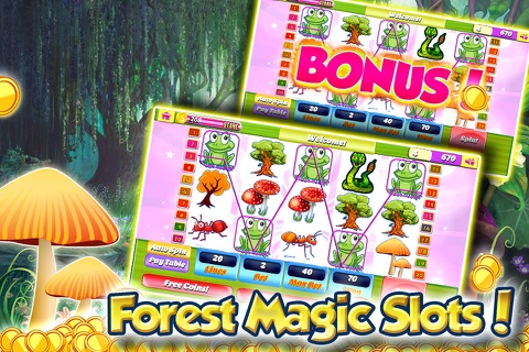 Aabys Mysterious Magic Forest Party Slots - Spirited Jackpot Win screenshot 2