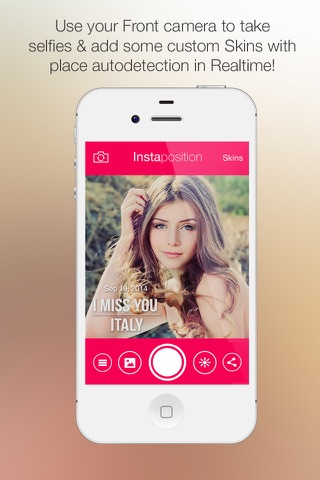 InstaPositionHD - Potente applicazione fotografica con Geolocalizzazione in tempo reale e infiniti skins screenshot 3