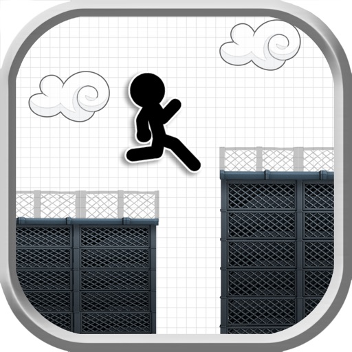 Line Rooftop Run : Stickman Escape Runner Free Edition Icon