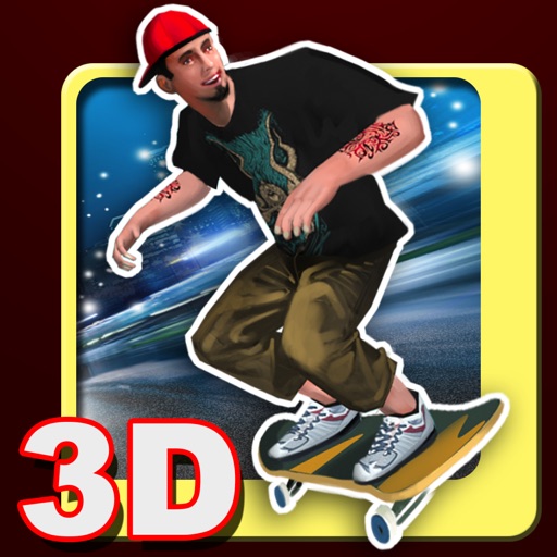 Flipkick Skate Grind Stunts 3D - Freestyle Skateboarding! iOS App