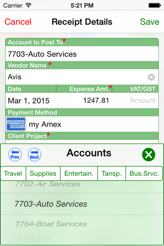 ExpenseOnTheGo - Receipt Organizer, Expense Tracking, Financial Budget Planner screenshot 2