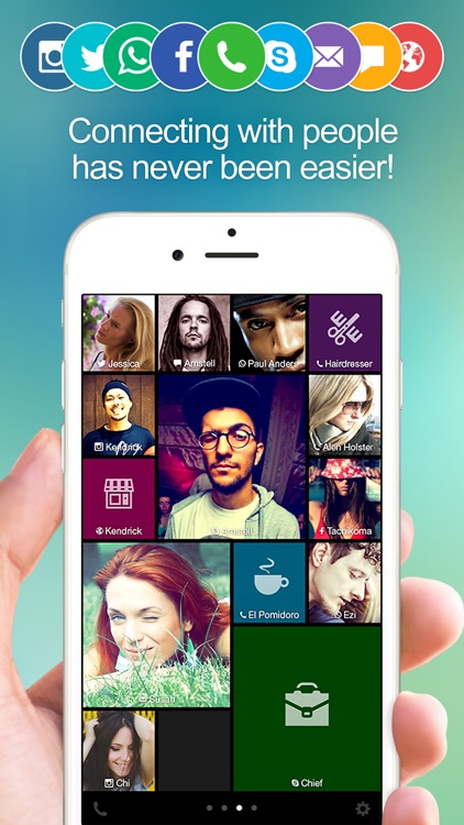 One Touch Dial - T9 speed dial call your favorite contacts and quick photo dialer app launcher for social networks.