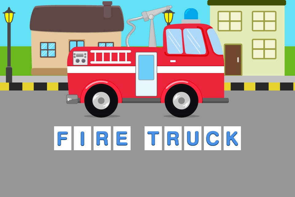 First Words Trucks and Things That Go - Educational Alphabet Shape Puzzle for Toddlers and Preschool Kids Learning ABCs screenshot 3