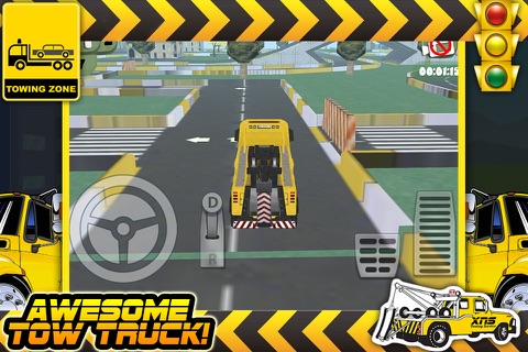3D Tow Truck Parking Challenge Game PRO screenshot 3