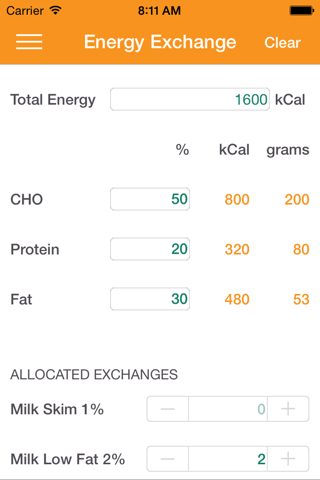 Dietitian's Calculator screenshot 4