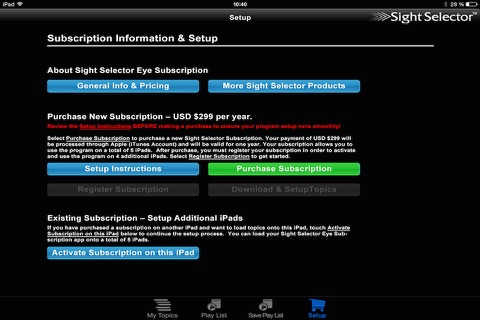 Sight Selector Subscription screenshot 4