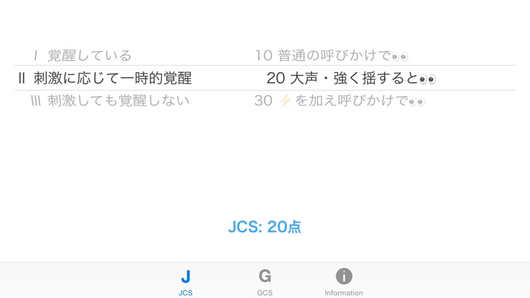 JCS & GCS  - 救急医療の意識障害レベル判定 -