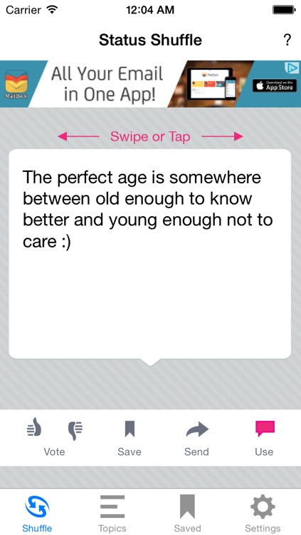Status Shuffle Lite for Facebook