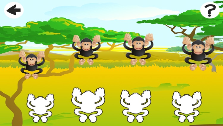 Animals of the Safari Sizing Game: Learn and Play for Children